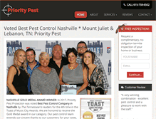 Tablet Screenshot of prioritypestprotection.com
